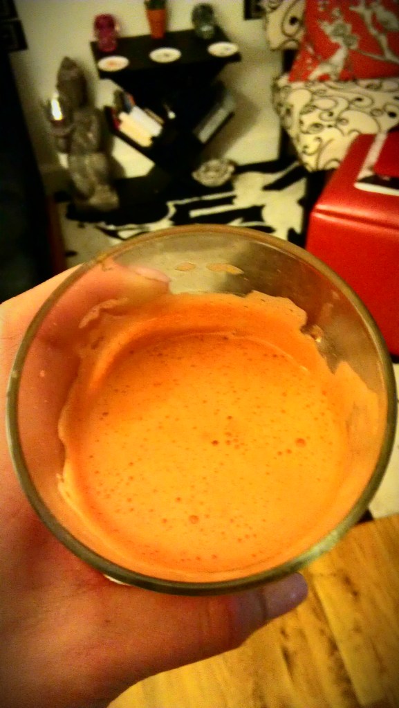 apple, celery, & carrot cocktail